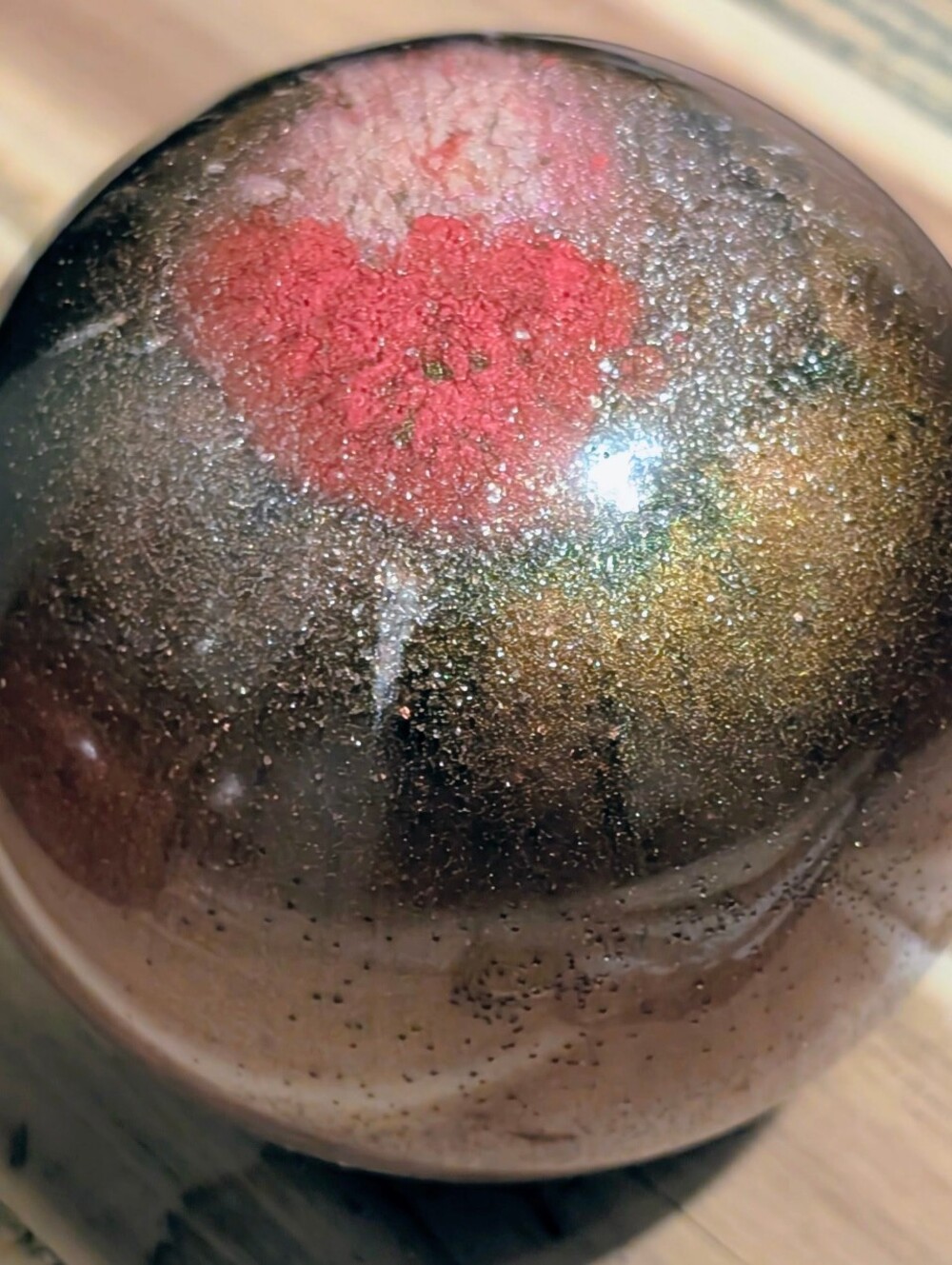 Handcrafted Colorful Epoxy Resin Sphere Paperweight
